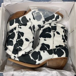 Cow Print Boots